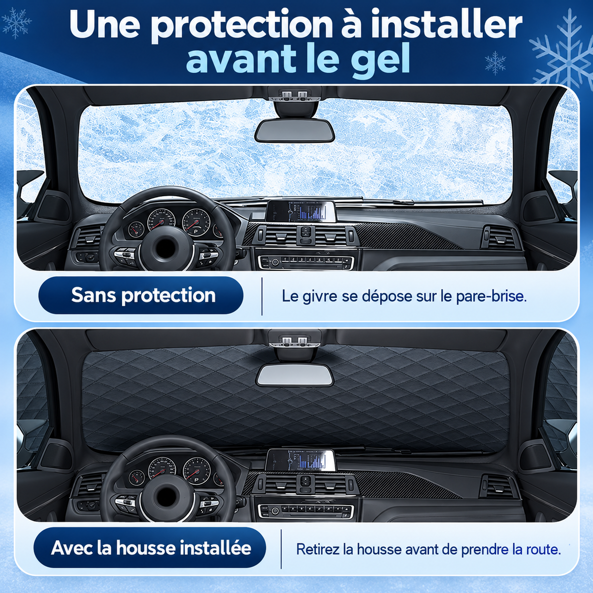 GLASSY Protect - Protection antigivre pour pare-brise