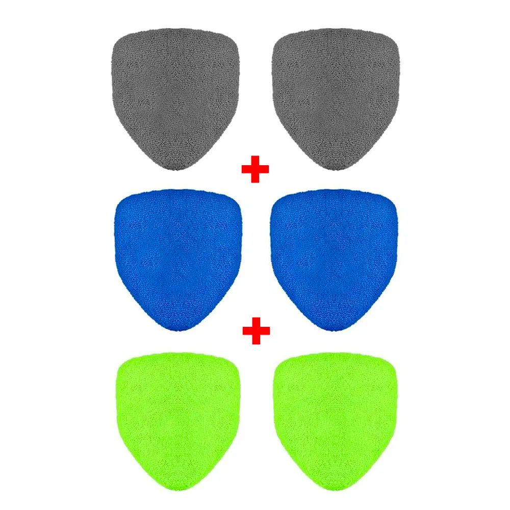 GLASSY Recharge — Lot de 6 lingettes microfibres