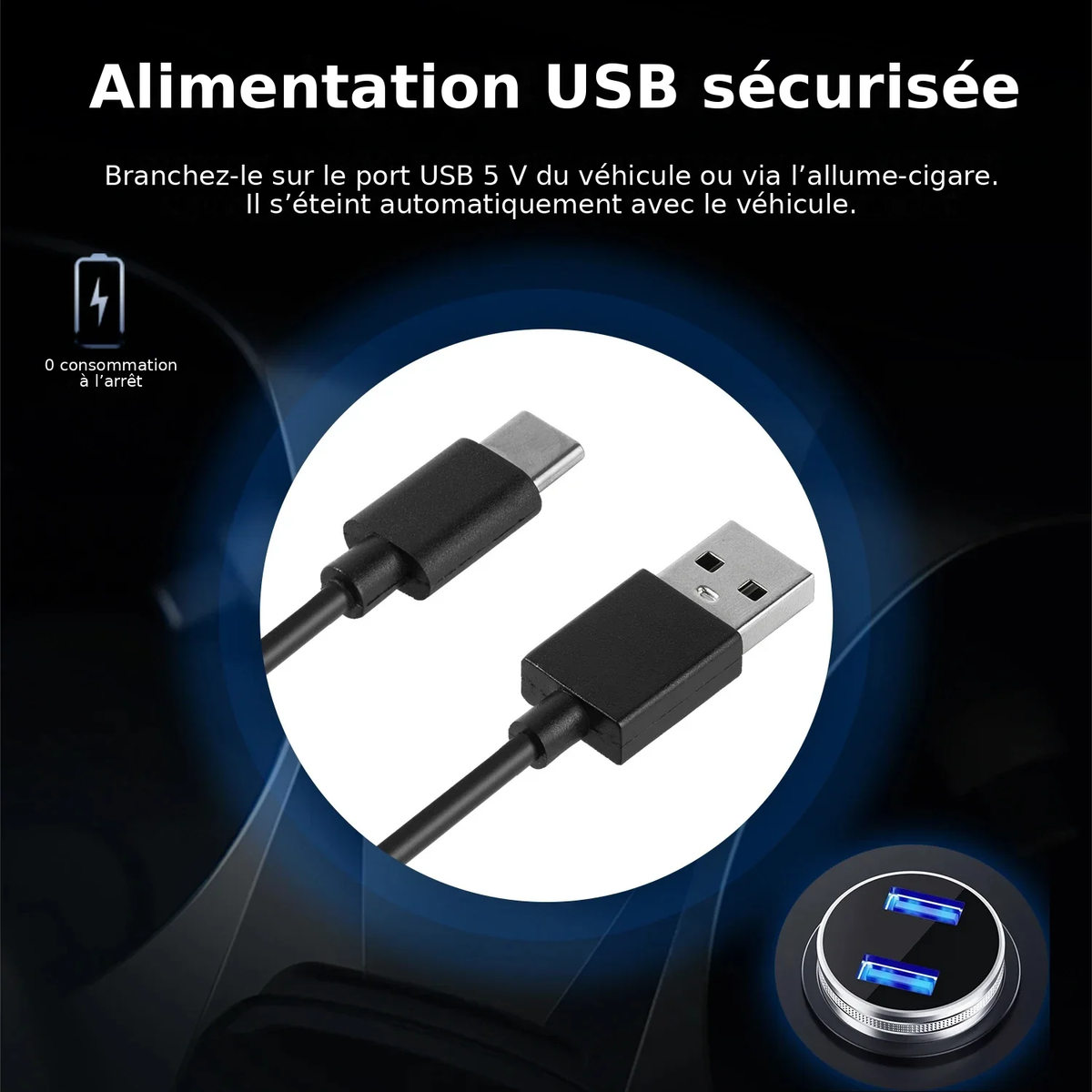 GLASSY Vision HUD – Affichage tête haute GPS pour voiture